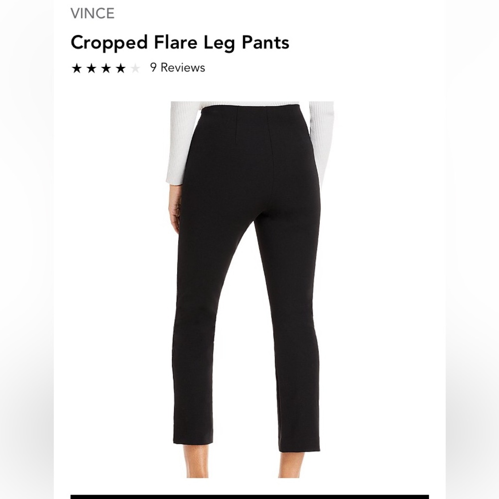 Vince black cropped flare pants NWT SOLD